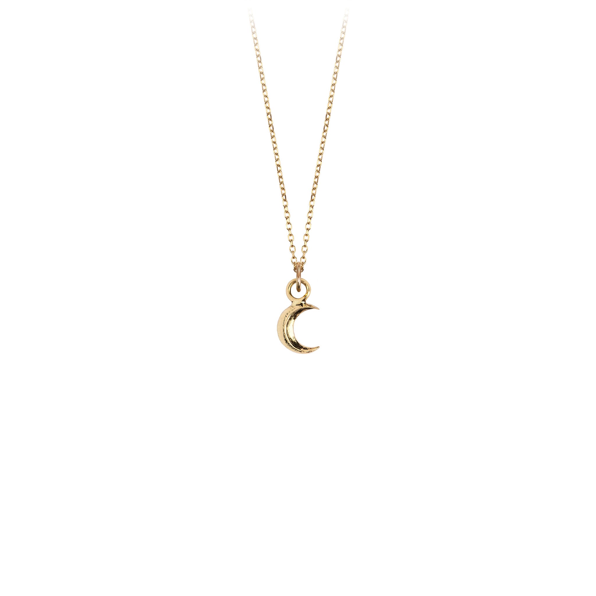 Crescent Moon 14K Gold Symbol Charm