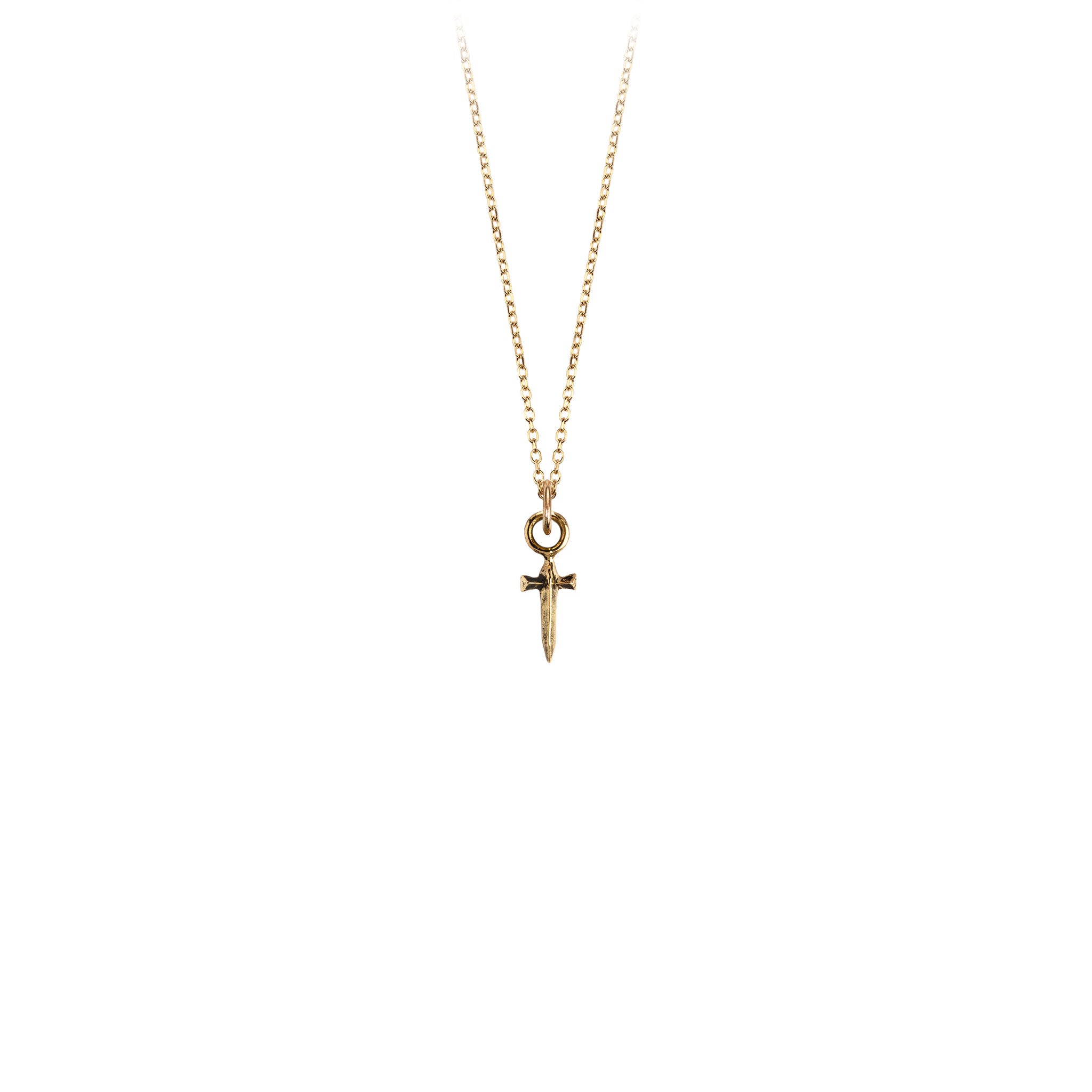 Dagger 14K Gold Symbol Charm