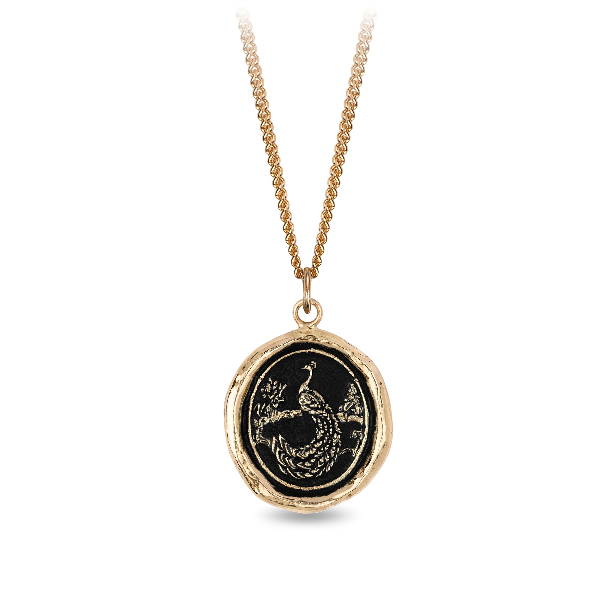 Peacock 14K Gold Signature Talisman