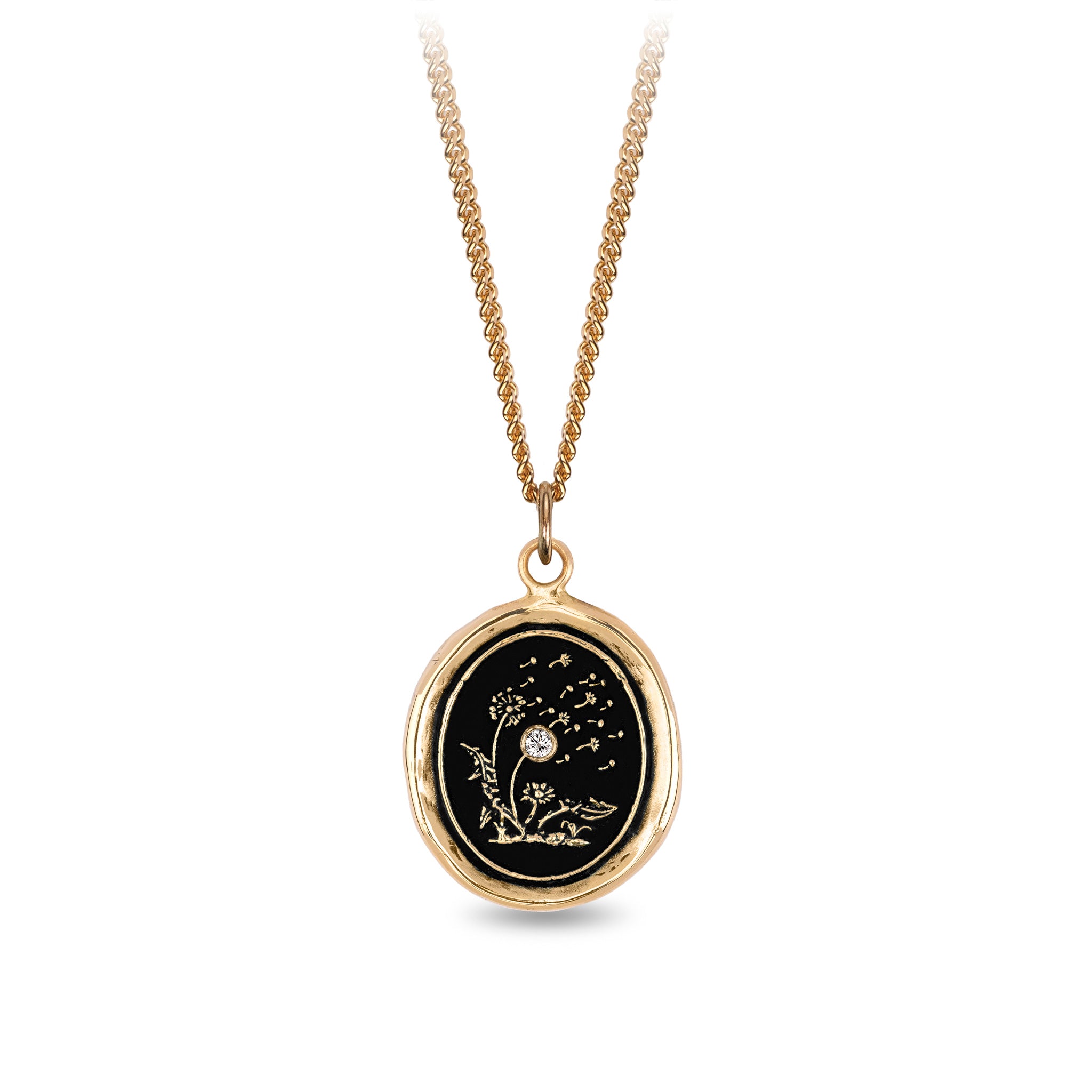 Seeds of Success 14K Gold Diamond Set Signature Talisman