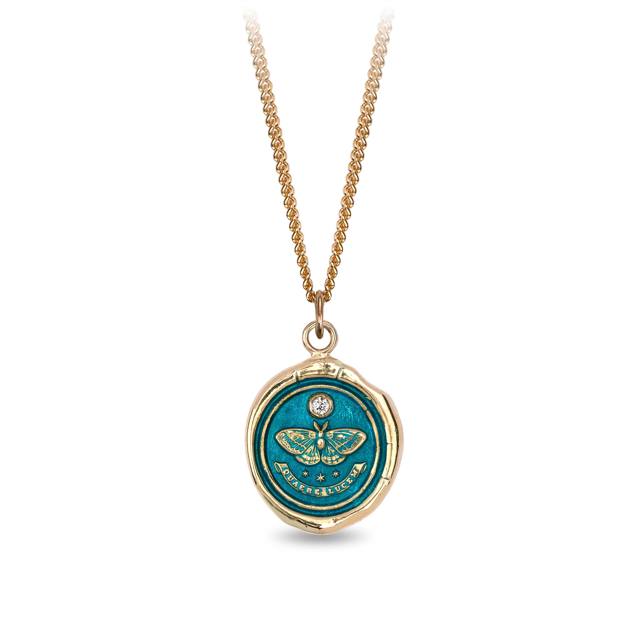Seek the Light 14K Gold Diamond Set Signature Talisman - True Colors