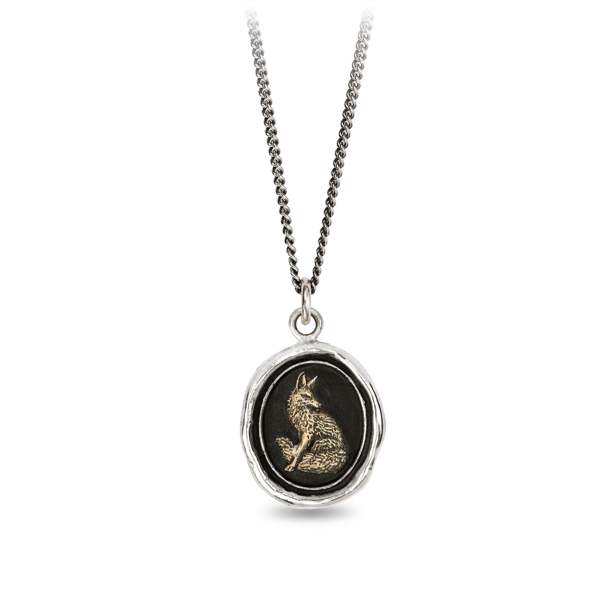 Trust in Yourself 14K Gold on Silver Talisman