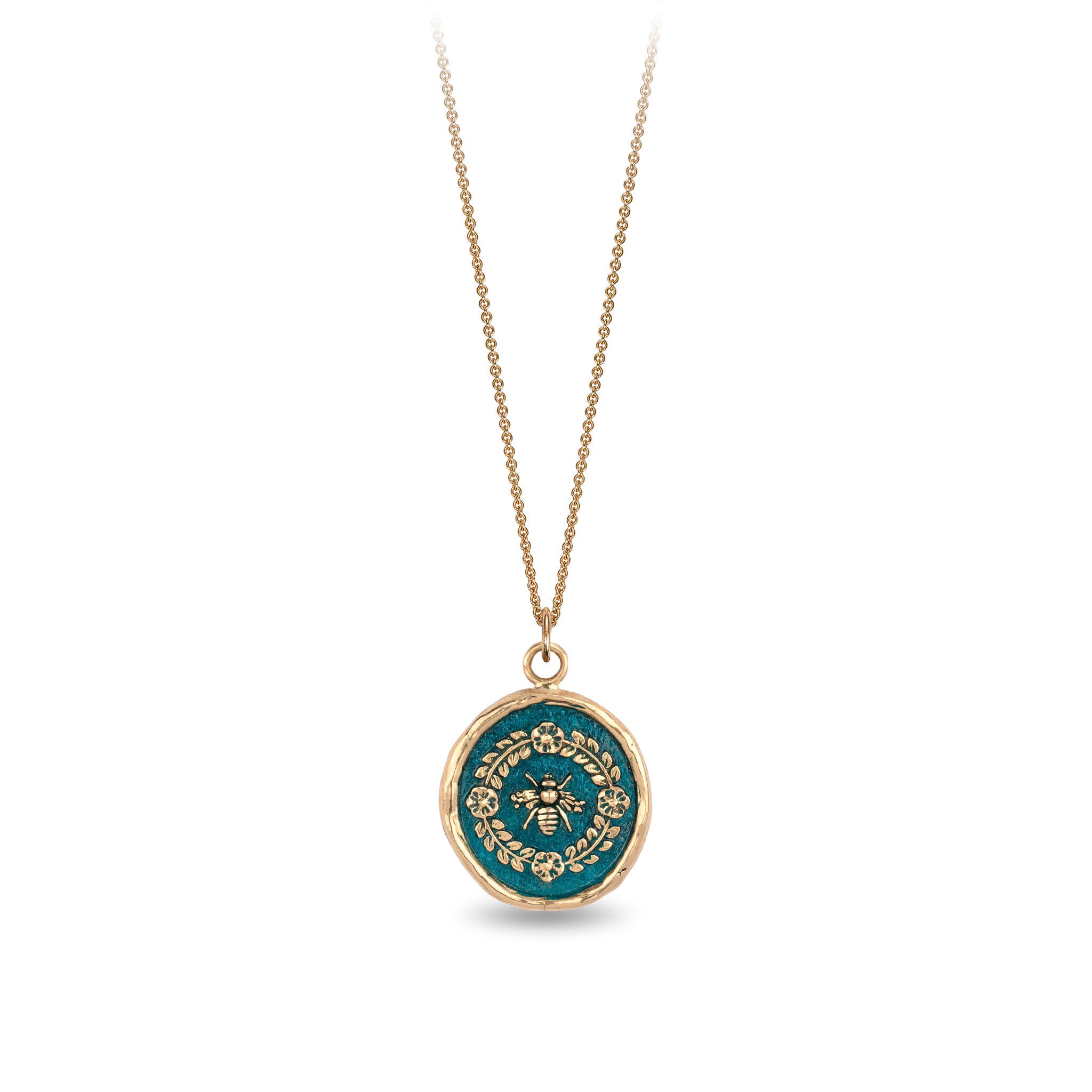 Honeybee 14K Gold Talisman - True Colors