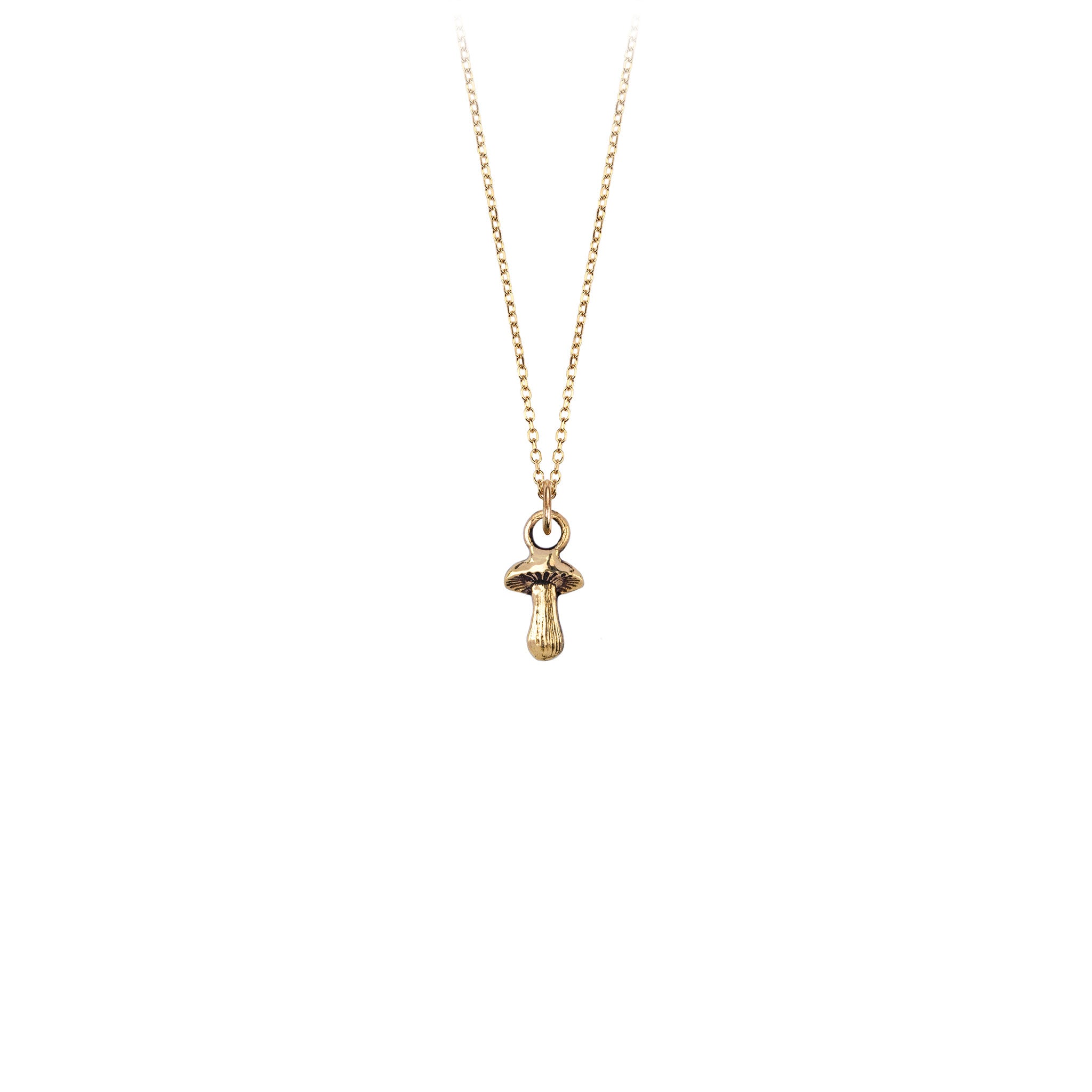 Mushroom 14K Gold Symbol Charm