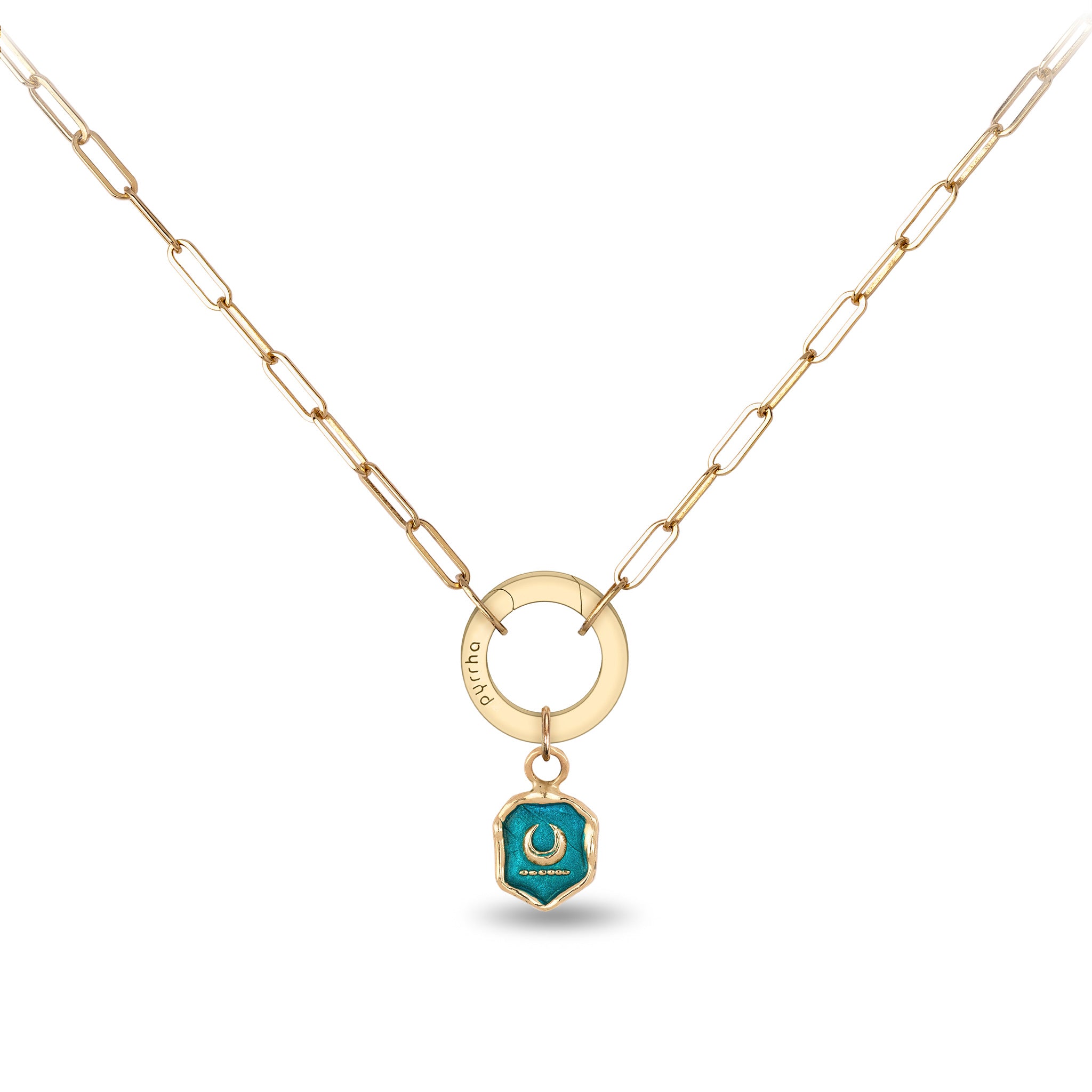 New Beginnings 14K Gold Long Link Paperclip Chain Necklace - True Colors