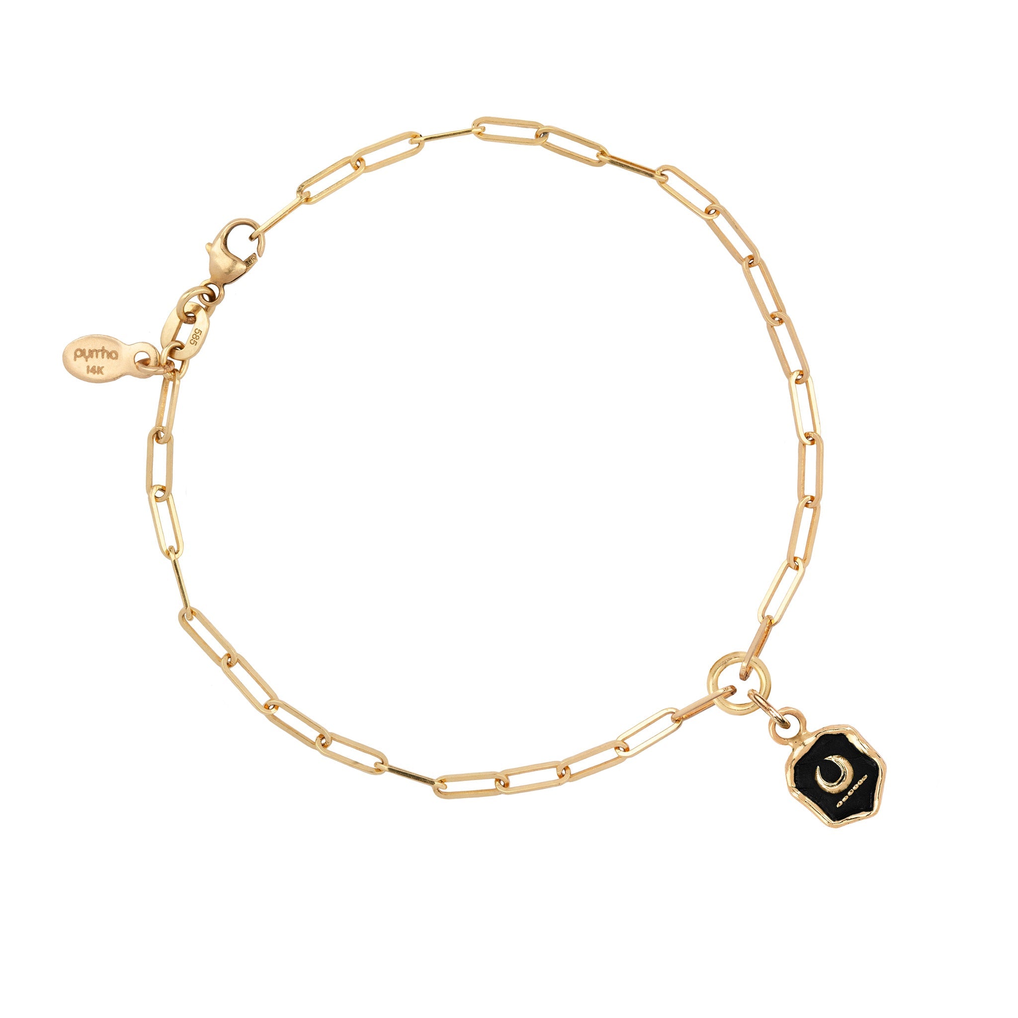 New Beginnings 14K Gold Long Link Paperclip Chain Bracelet