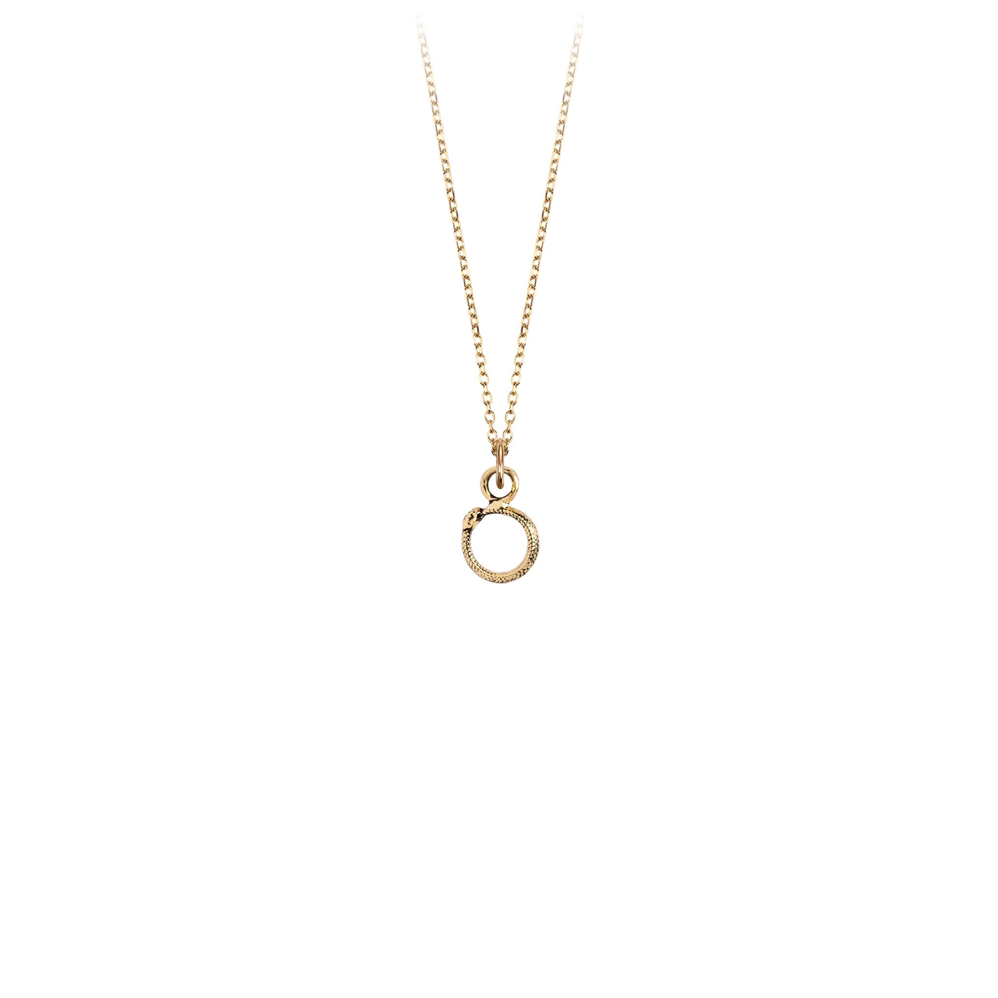 Ouroboros 14K Gold Symbol Charm