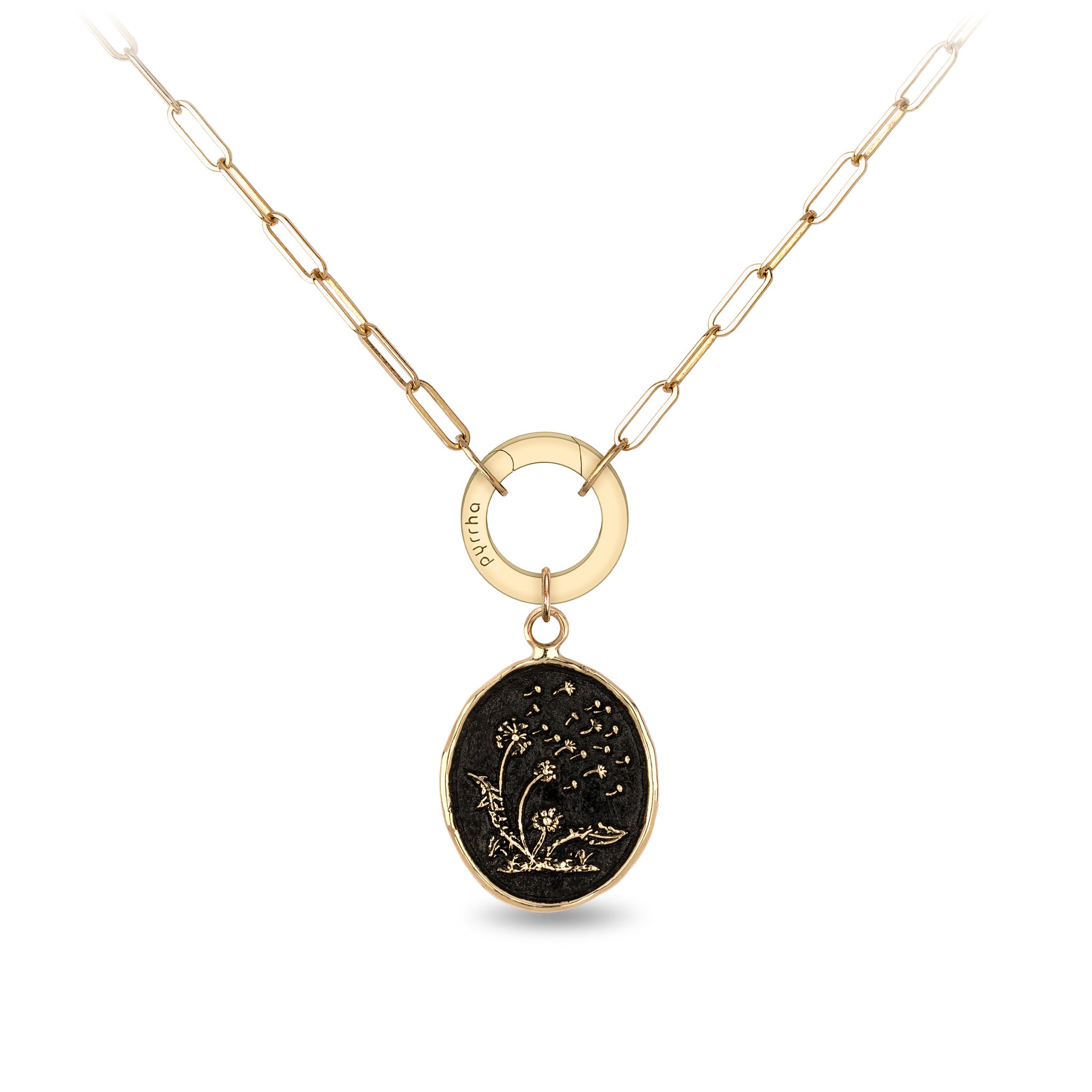 Seeds of Success 14K Gold Long Link Paperclip Chain Necklace