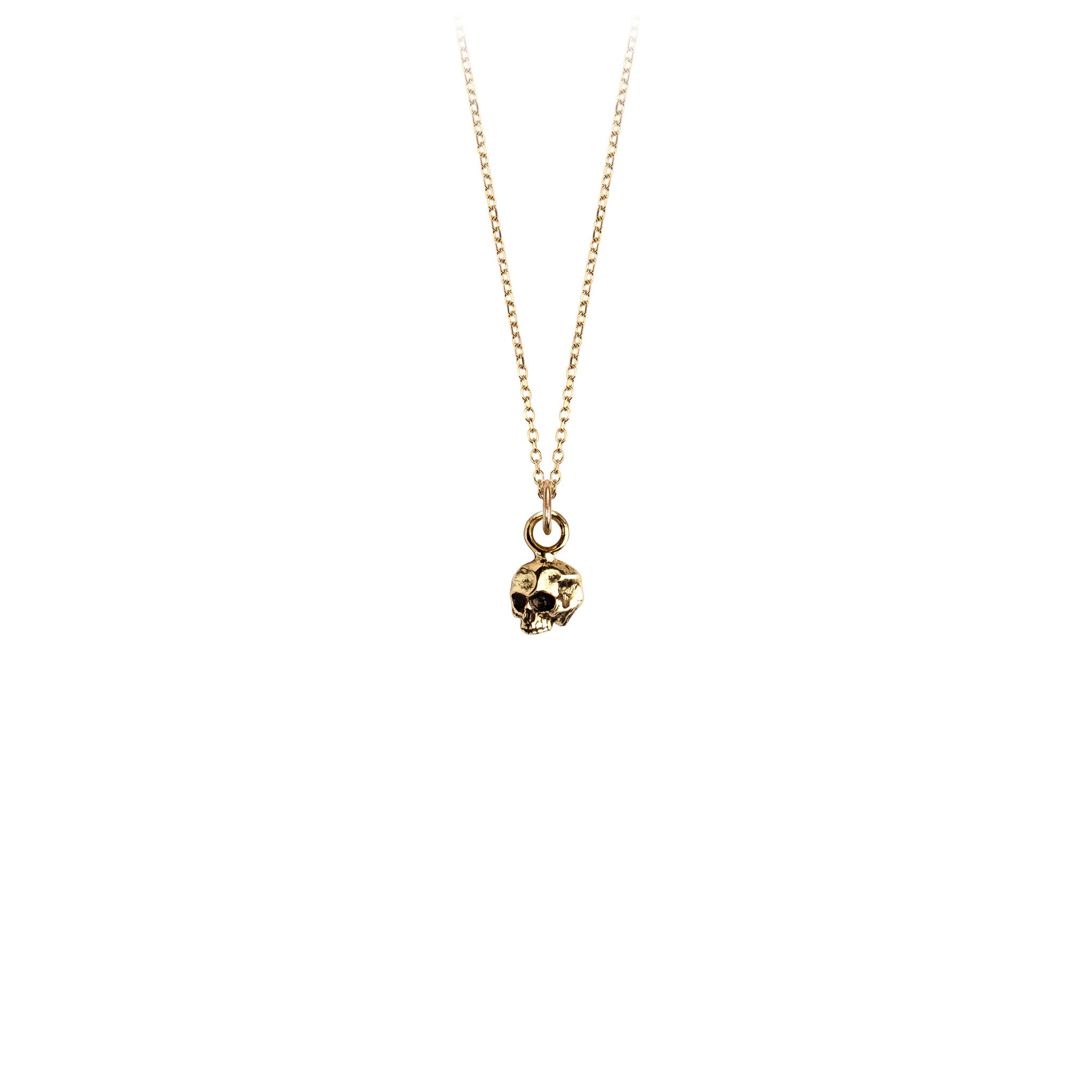 Skull 14K Gold Symbol Charm