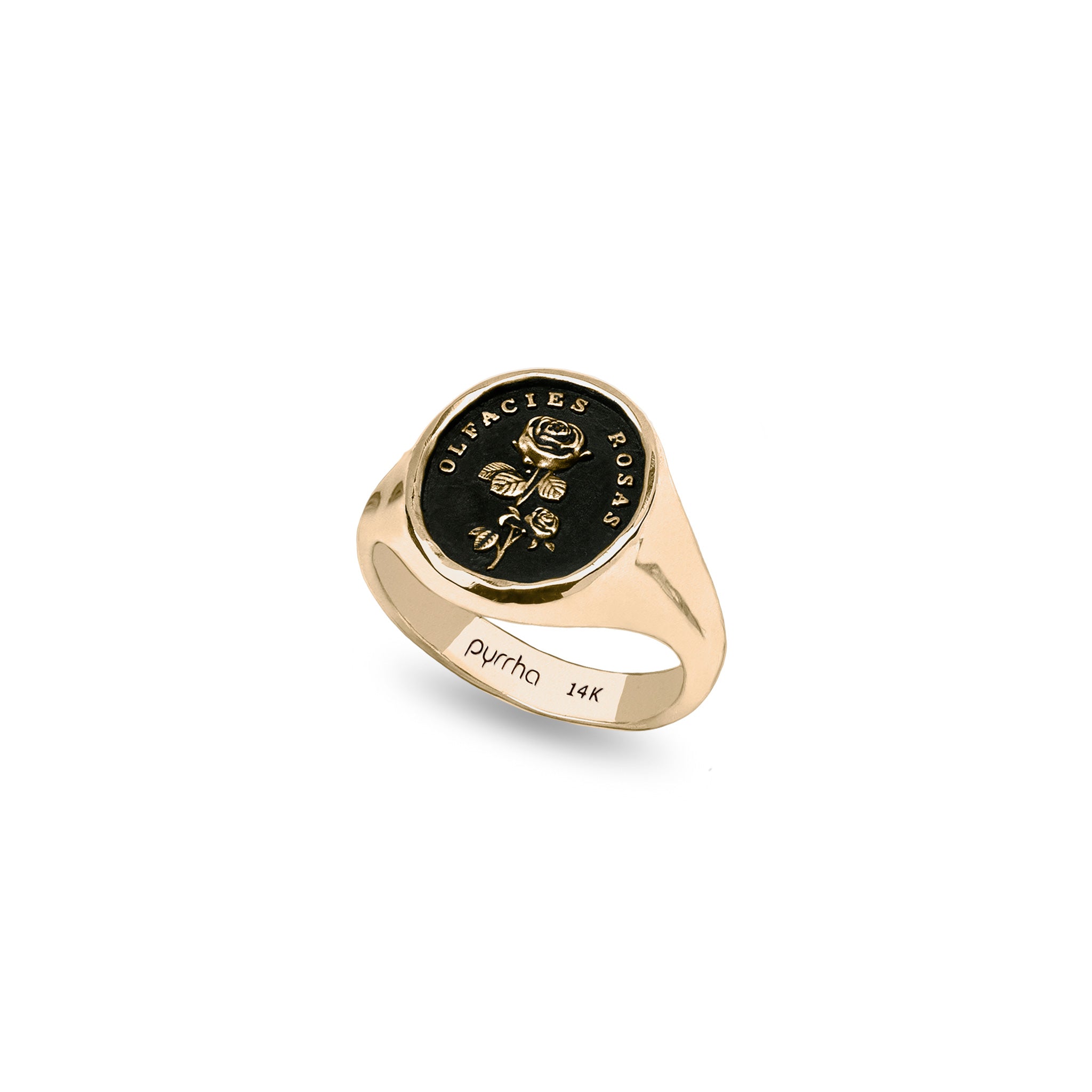 Slow Down 14K Gold Signet Ring