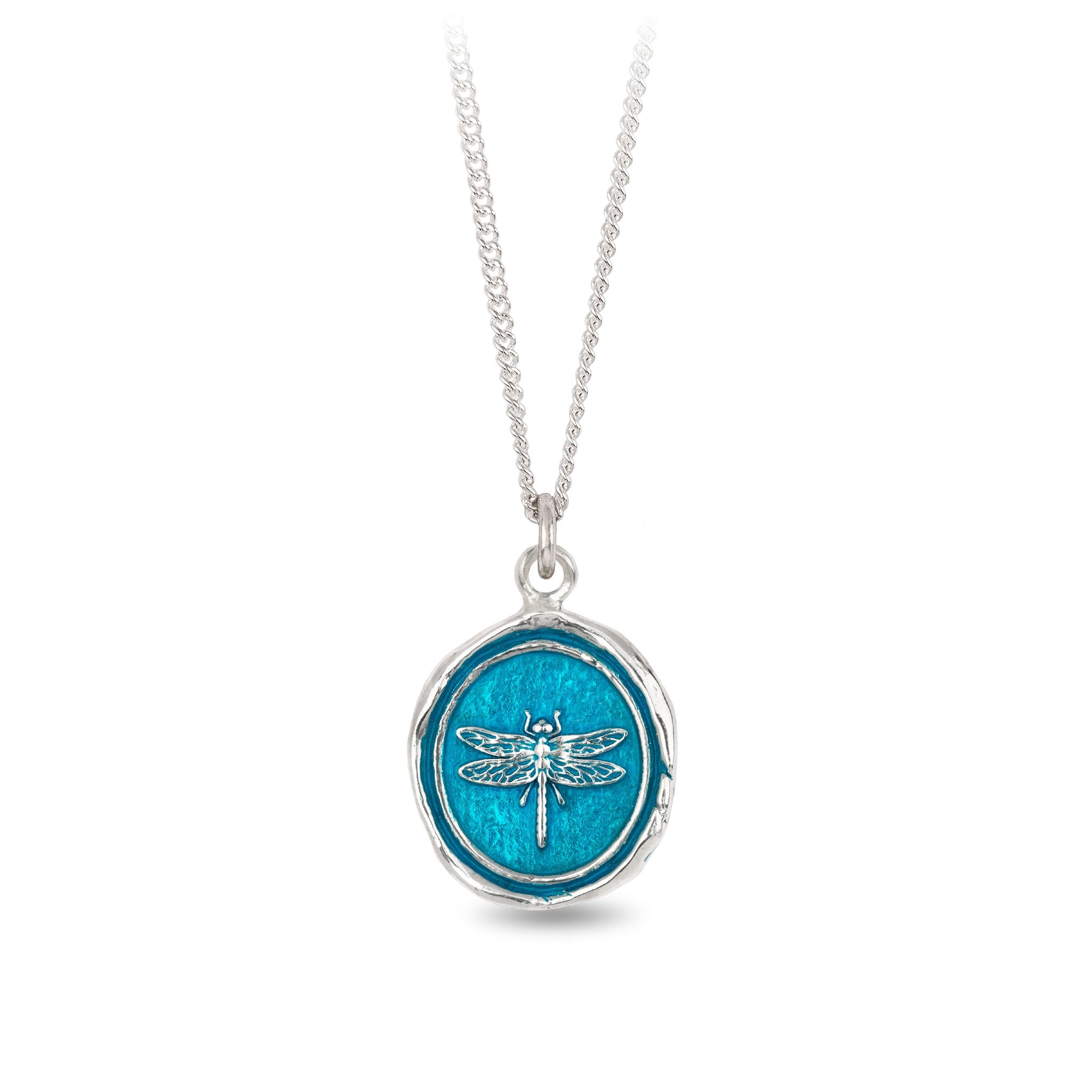 Dragonfly Talisman - Capri Blue