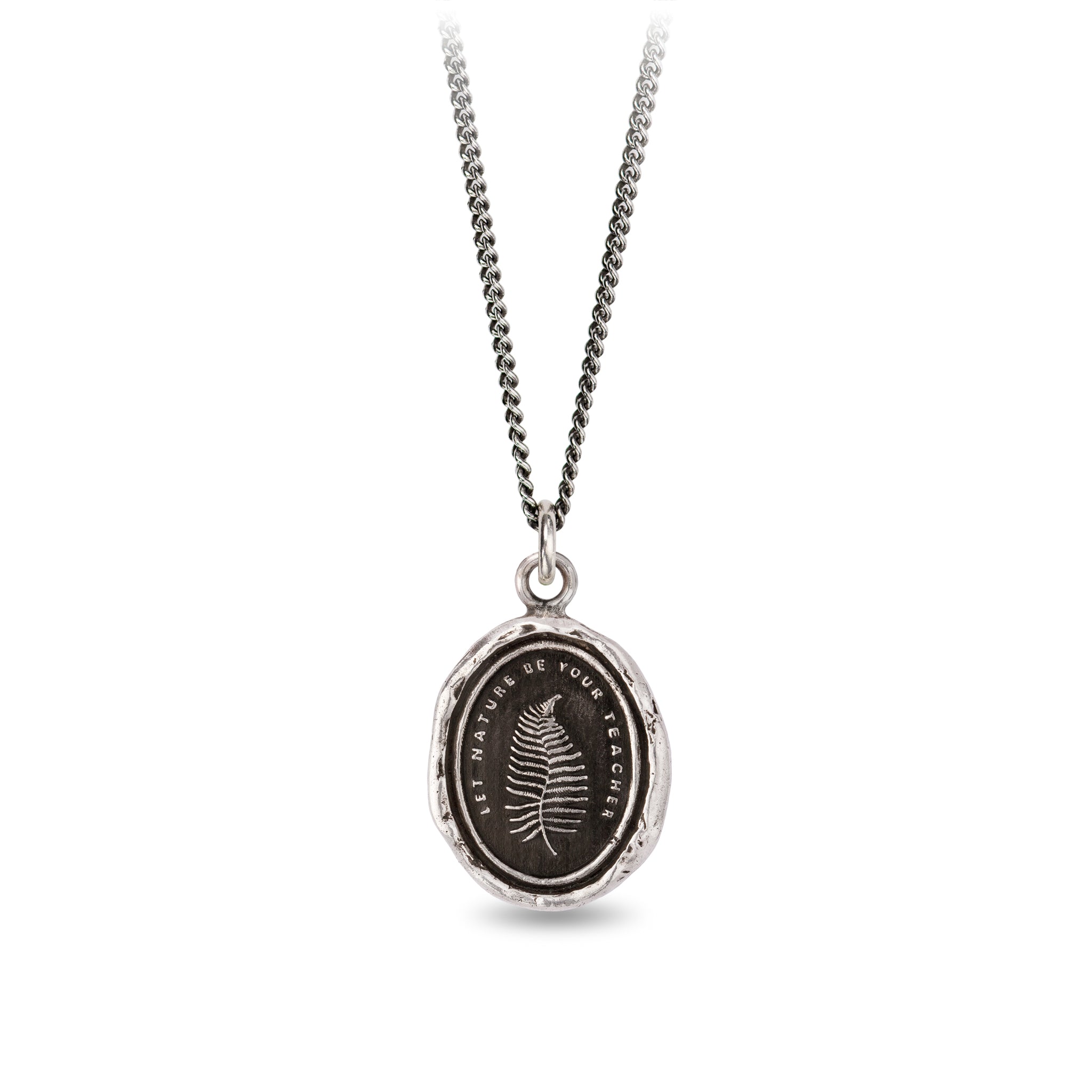 Pyrrha Let Nature Be Your Teacher Talisman Necklace
