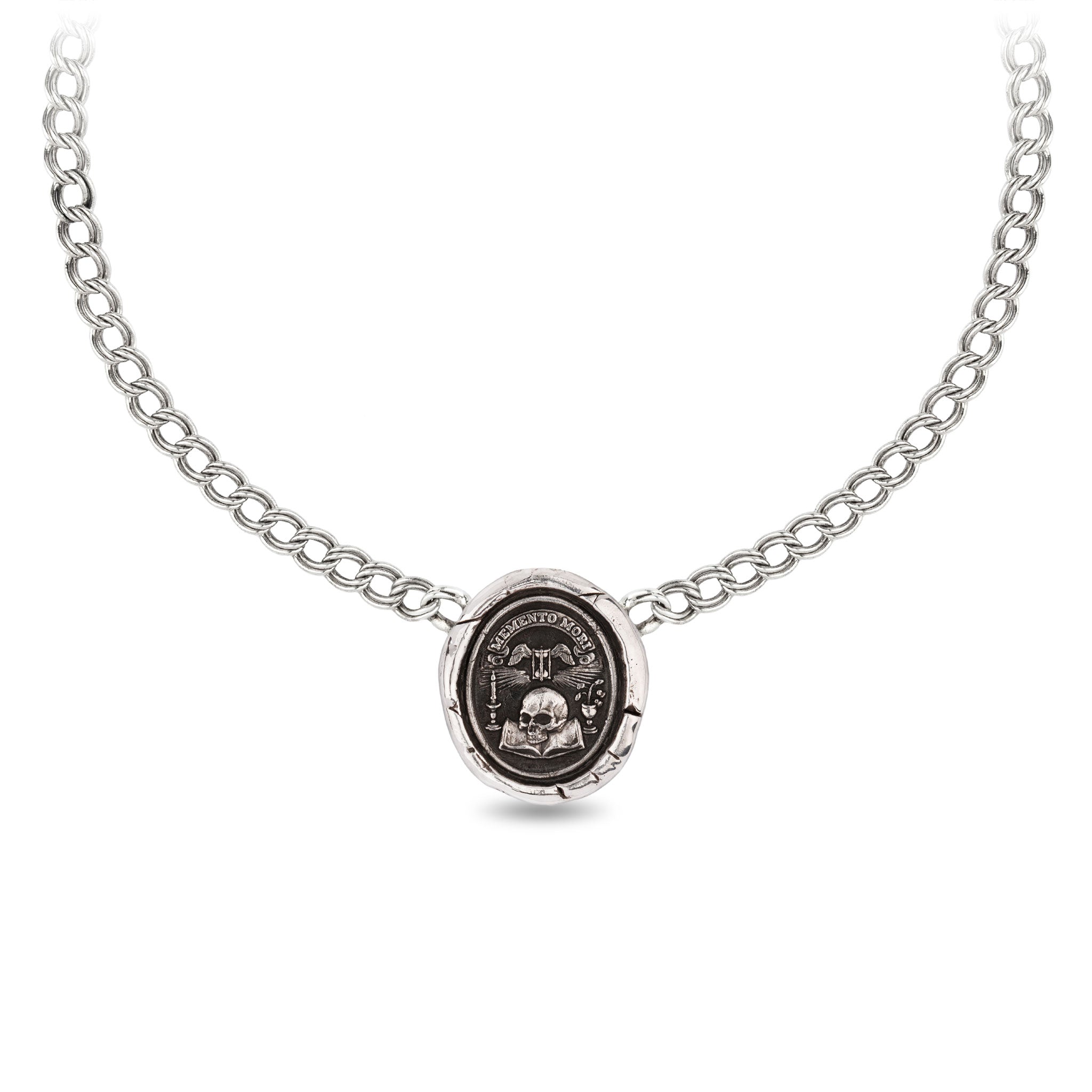 Memento Mori Double Curb Link Talisman Choker