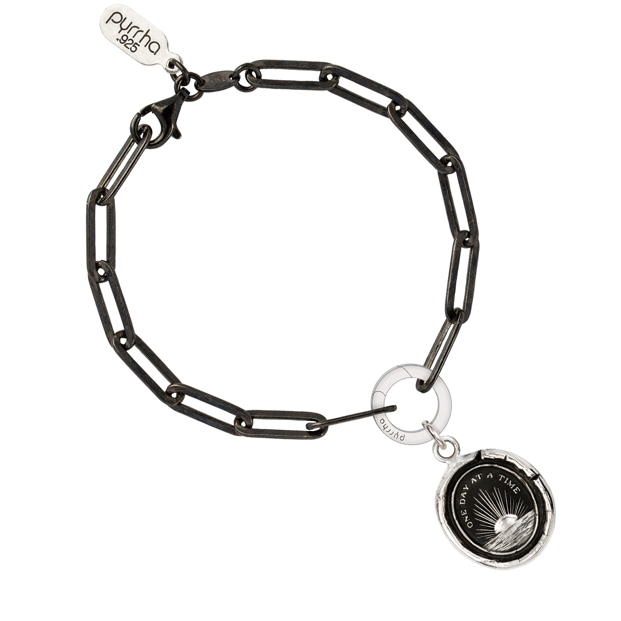 One Day at a Time Paperclip Chain Bracelet