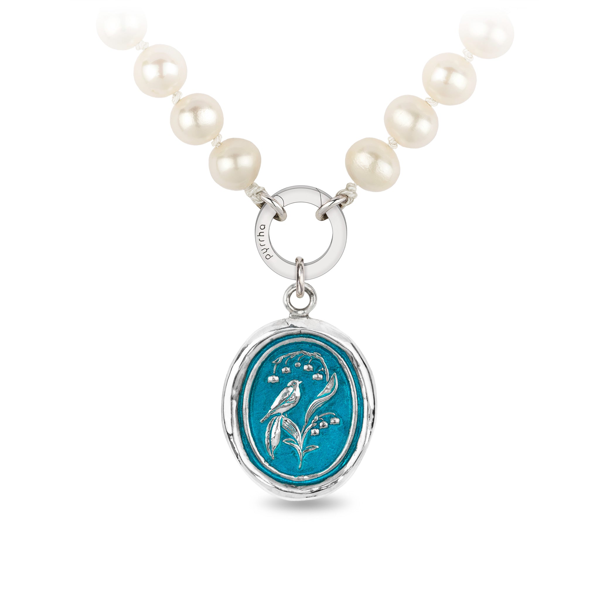 Return to Happiness Knotted Freshwater Pearl Necklace - Capri Blue