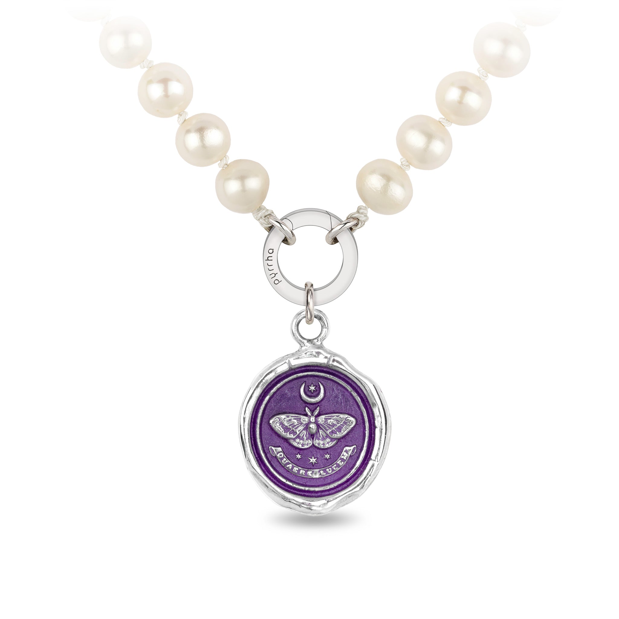 Seek the Light Knotted Freshwater Pearl Necklace - Mystic Violet