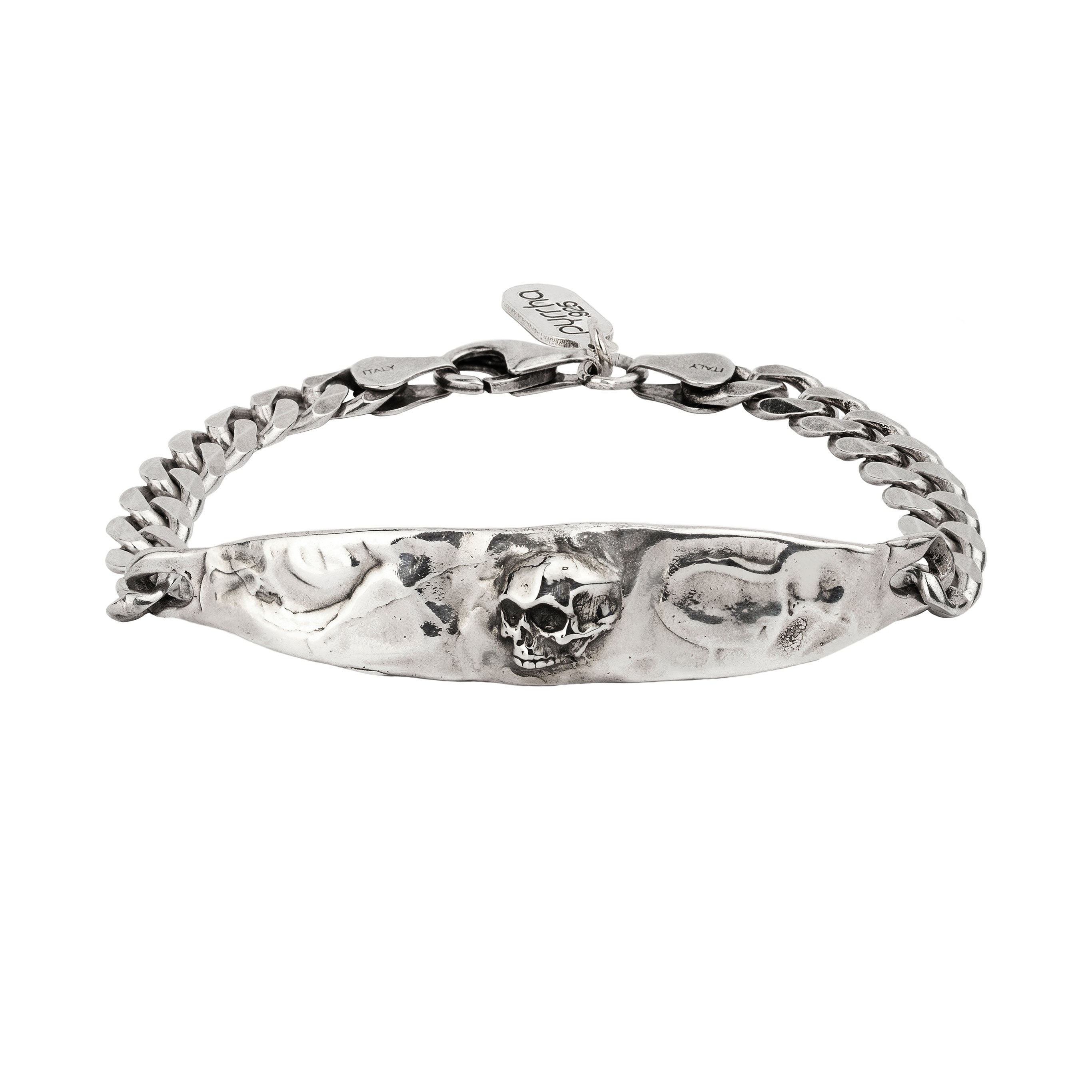 Skull Wide Bar Bracelet