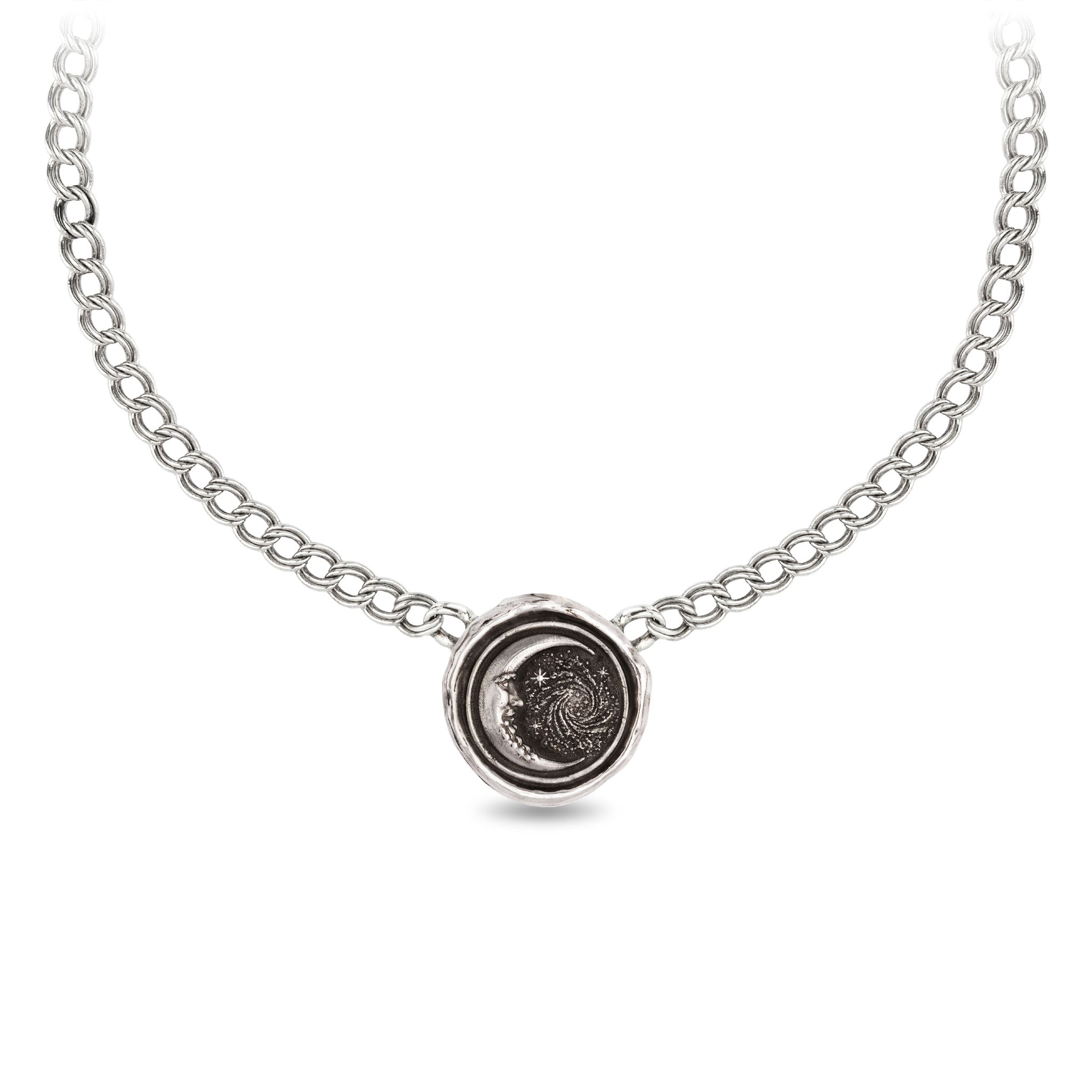 Trust the Universe Double Curb Link Talisman Choker