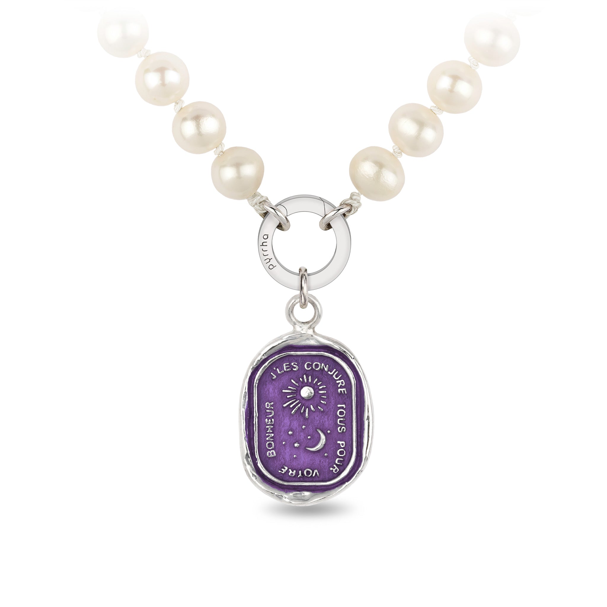 Everything For You Knotted Freshwater Pearl Necklace - Mystic Violet
